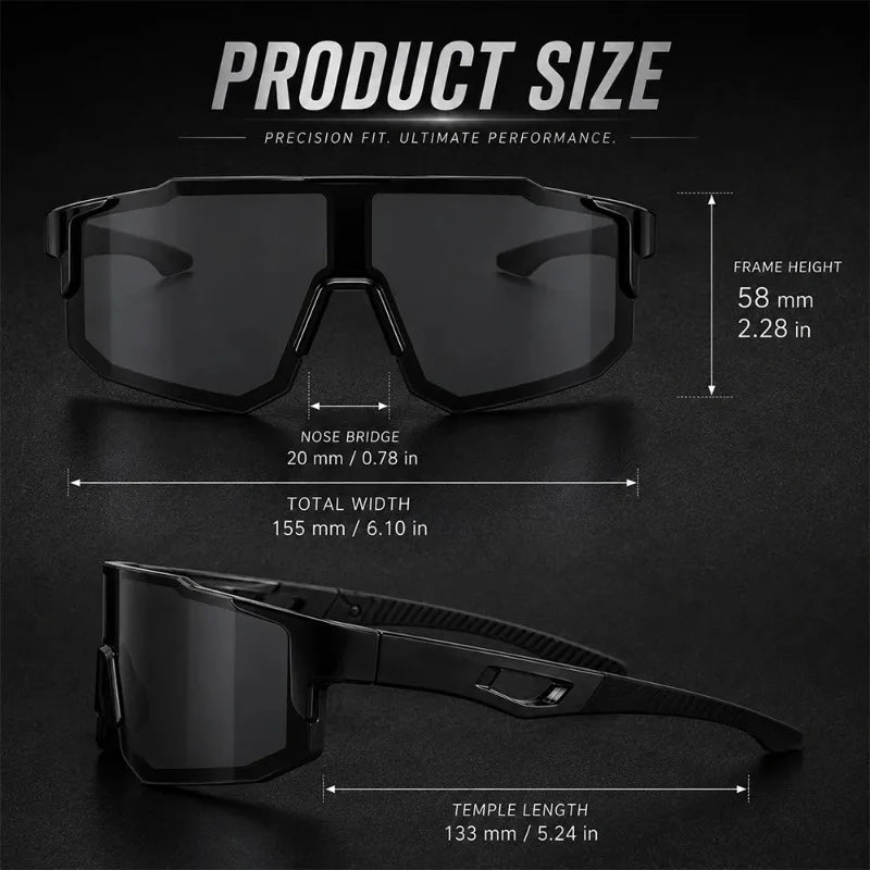 Sunglasses Men Women Sports Glasses Windproof Outdoor Road Bike Riding Fishing Running Eyewear UV400 Oculos De Sol