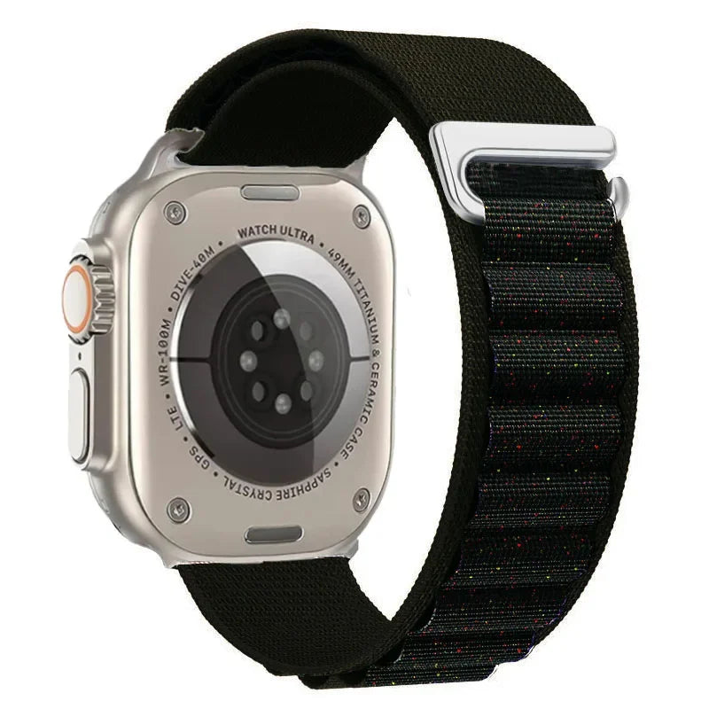 Alpine Loop Strap For Apple Watch Ultra 3 2 1 Band 49mm 11 10 9 8 7 45mm 41mm 42mm 46mm Nylon Bracelet iWatch 6 5 4 3 SE3 2 Belt
