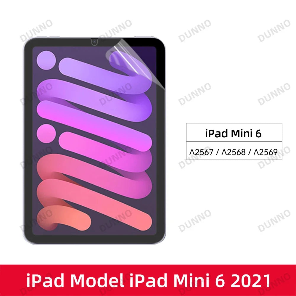 2pcs for iPad Air 2024 Pro 11/13 M4 Screen Protector Film  Paper Feel Matte PET Painting for iPad 7th 8th 9th 10th Generation