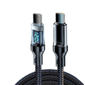 NNBILI 120W C-C and A-C Cable Phone Super Fast Charging Cable With LED Display Data Cord not for iPhone xiaomi Samsung