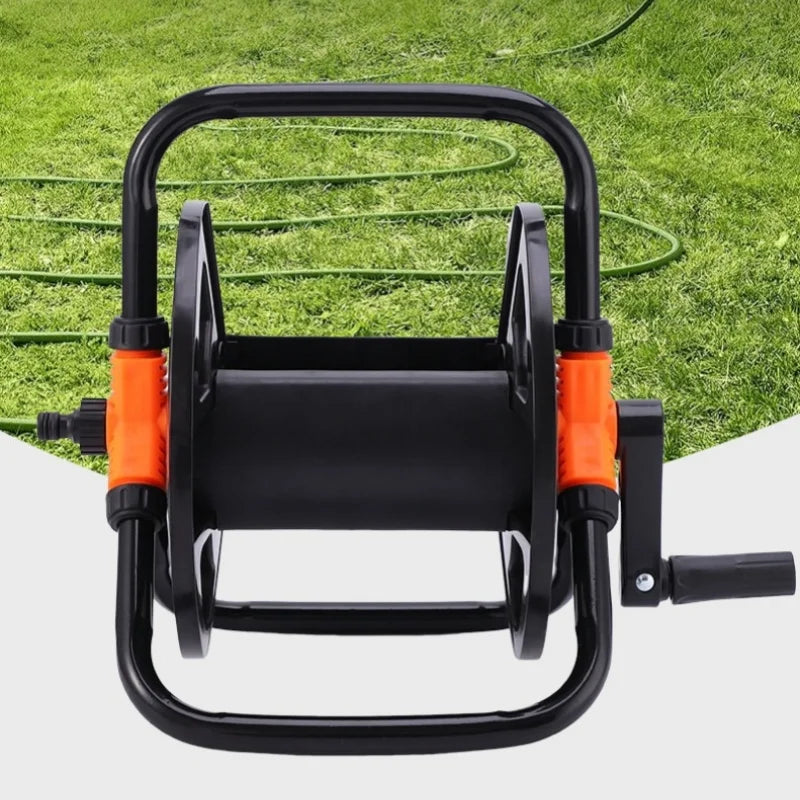DIY Hose Reel Portable Water Pipe Storage Rack Single Arm Pipe Coiler Garden Supplies