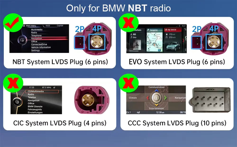 BONROAD Wireless CarPlay Android Auto Airplay Autolink Mirroring Adapter MMI Box Module For BMW F10 F11 F01 F56 F25 F20 F21 F22 F23 F30 F31 F32 F33 F34 F36 NBT system