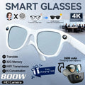 2026 New TOP1 Photochromic Smart Glasses 8MP HD Camera 30MP Photo 1200P Video Recording AI Translation Bluetooth Call Sunglasses