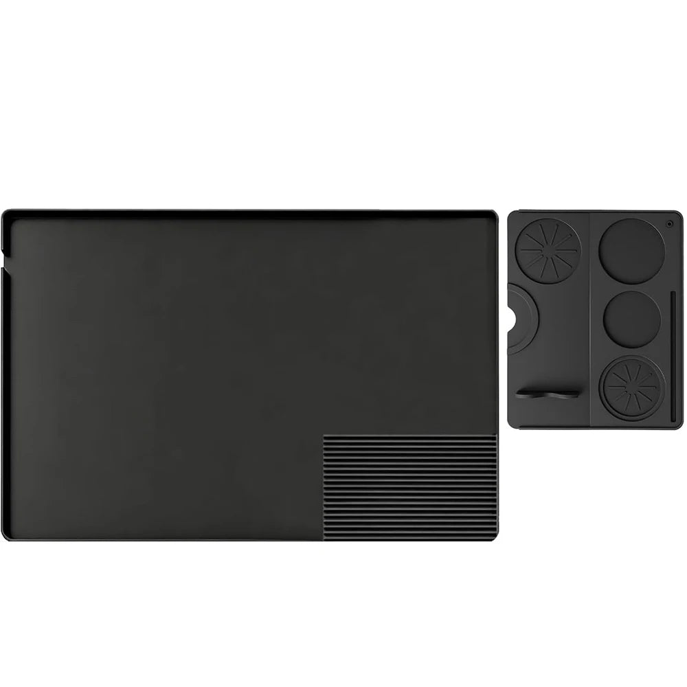 LMETJMA Silicone Coffee Mat Set for Ninja ES601 ES701 Espresso Machine Non Slip Coffee Machine Top Mat Cover Tamping Station Pad