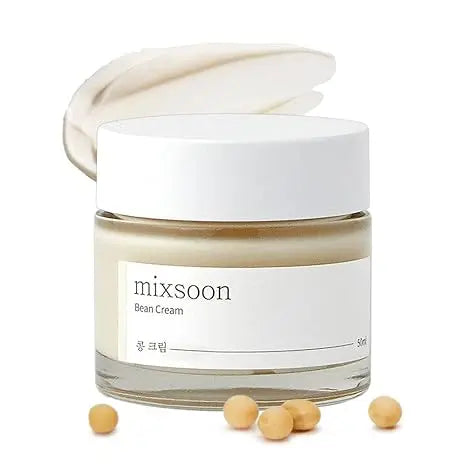 mixsoon Bean Cream - Intensive Moisture Face Cream For Smooth, Essence-Exfoliating, Hydrating Nourished Skin, Pore & Sebum Care