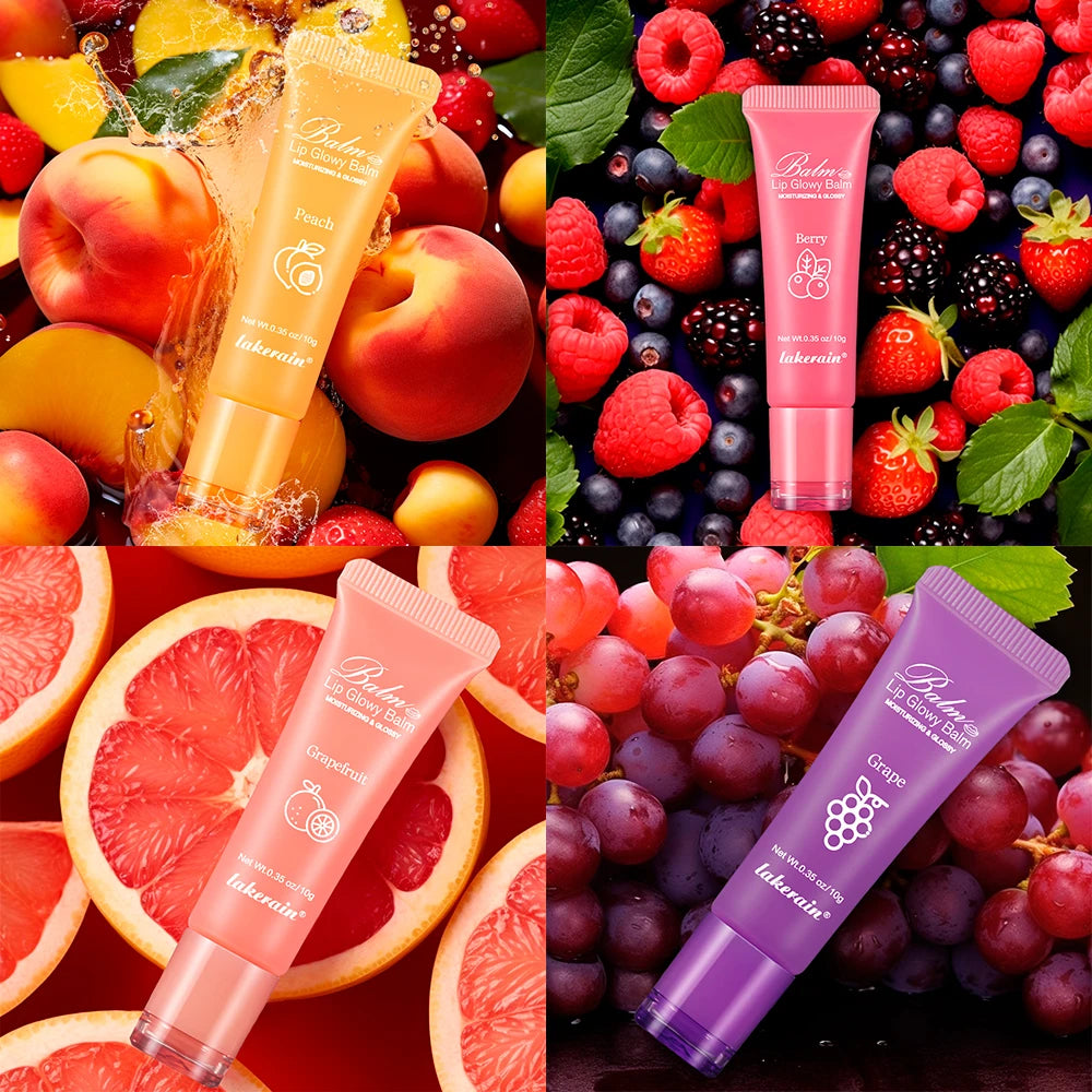 Lakerain Brightening Lip Balm Reduces Lip Lines Lips Moisturizing Hydrating Removing Dead Skin Fruity Moisturizing Lip Balm