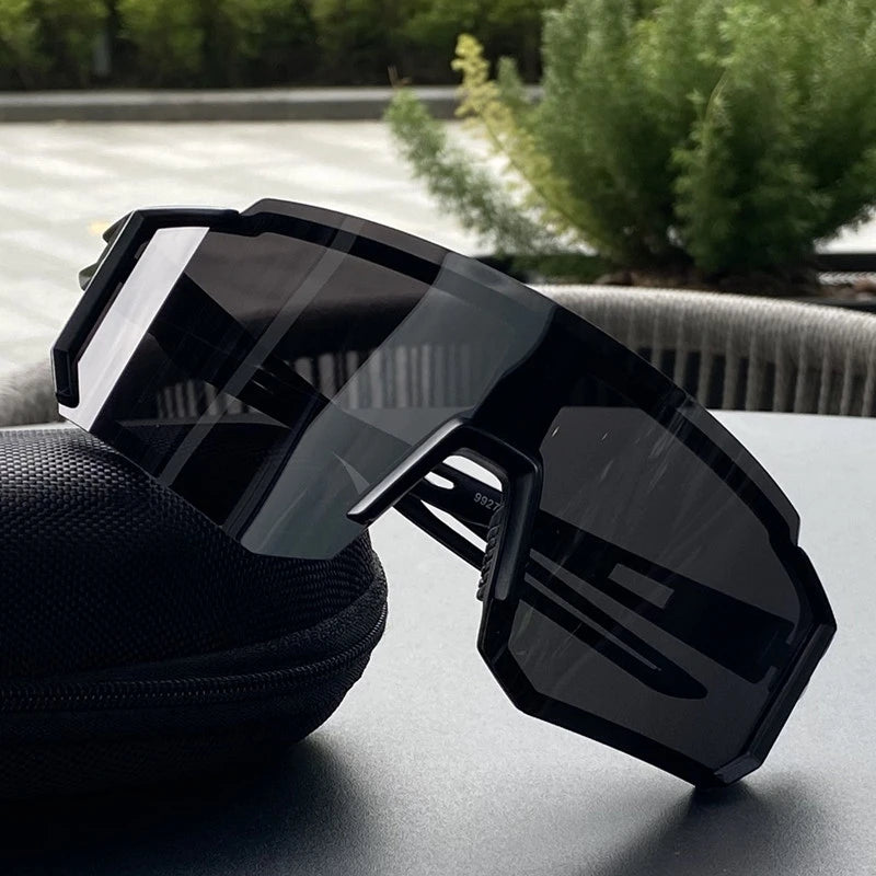 Cycling Sunglasses UV400 Shades Men Women Anti-Ultraviolet Outdoor Sports Hiking Climbing MTB Large Frame Oversized Goggles