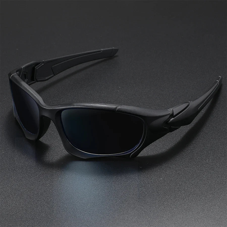 New Outdoor Sports Polarized Sunglasses Men Curve Cutting Frame Stress-Resistant Lens Shield Sun Glasses Wome Driving