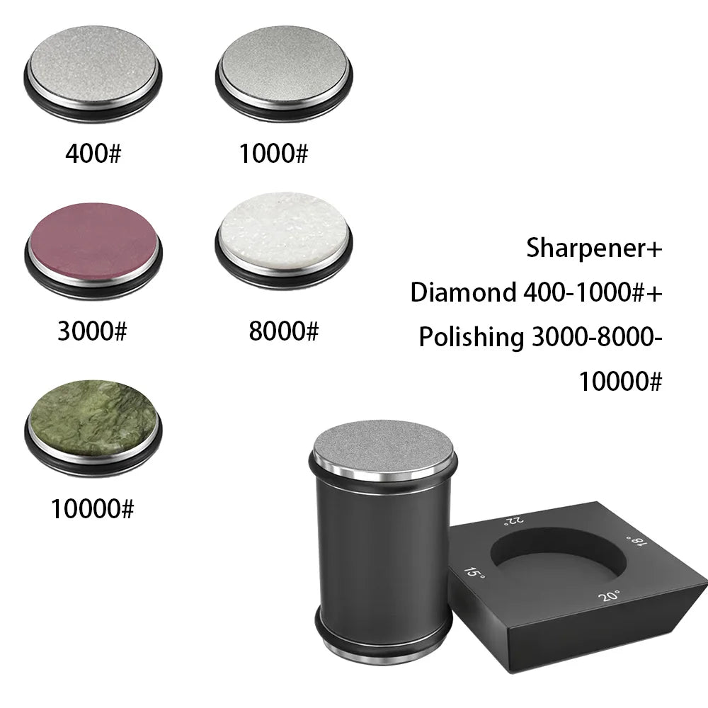 4 Angles Rolling Knife Sharpener Kit For Straight Edge Roller Knife Sharpening With Industry Diamonds Whetstone Chef Knife Set