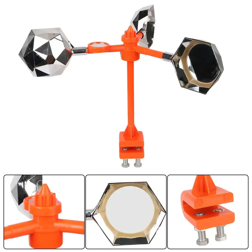Automatic Bird Repeller Solar Wind Powered 360° Rotation with Reflective Sound Scare Deterrents for Garden Farm Yard Outdoor