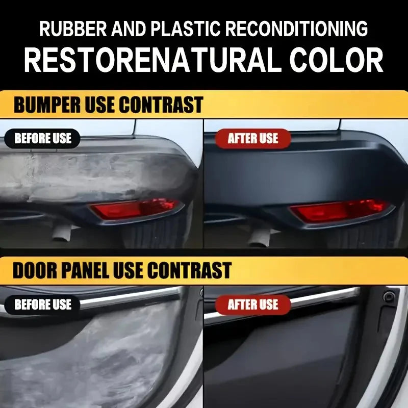 Car Interior Scratch Repair Paste - Car Scratch Repair |   Tire Shine Restoration, Black Interior and Dashboard Plastic Surface Restoration