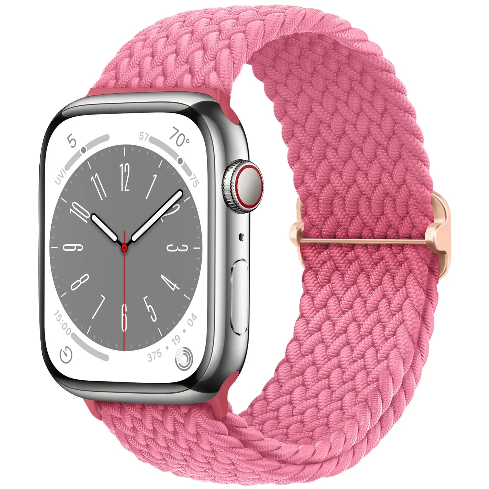 Braided Loop Strap For Apple Watch Ultra Band 49mm 44 45mm 42mm 41mm Nylon Elastic Belt Bracelet iWatch Series 9 8 7 6 5 4 SE 3