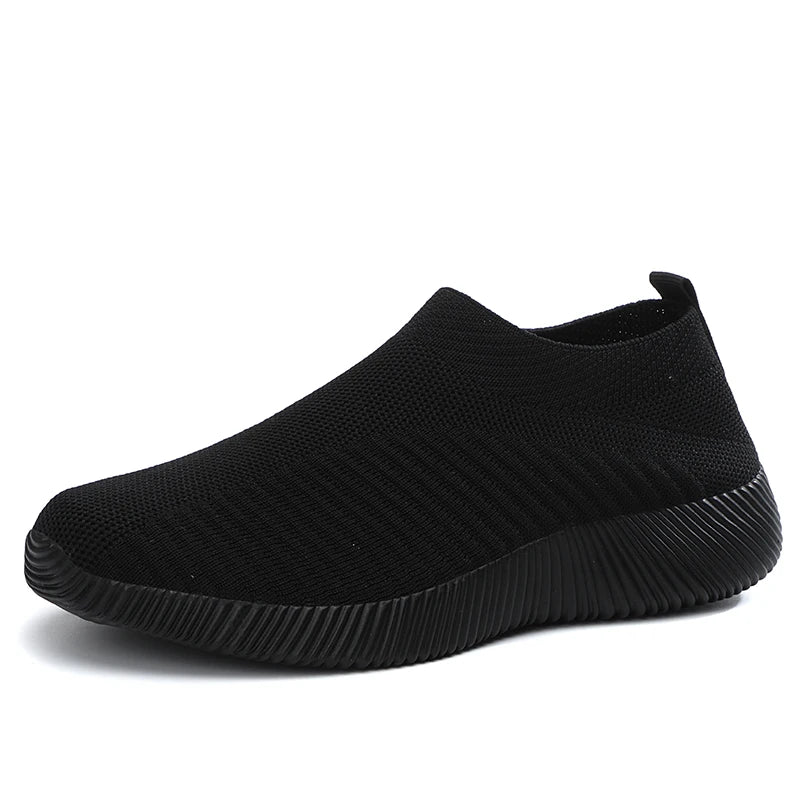 EOFK Women's Mesh Breathable Loafers Sneakers Solid Color Front Summer Walking Casual Shoes