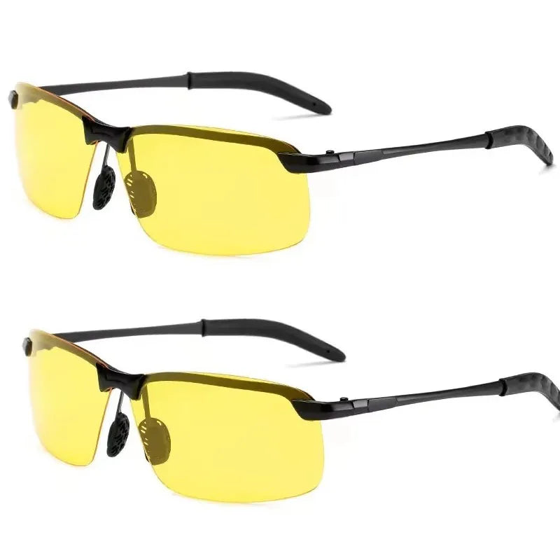 1/2pcs Photochromic Polarized Sunglasses Intelligent Color Changing Sun Glasses Driving Fishing Cycling Day Night Vision Goggles