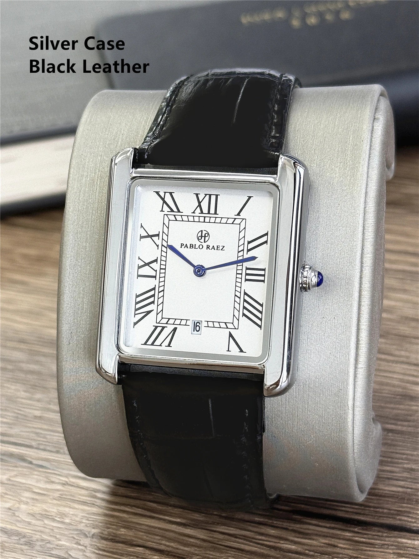 Men Watch Business Retro Classic Calendar Luxury Leather Waterproof Male Fashion Quartz Clock Watches with Box and Spare Battery