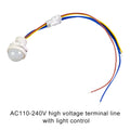 AC110-240V DC12-24V Automatic Sensor Light Switch LED PIR Infrared Motion Sensor Detection Night Light Indoor Outdoor