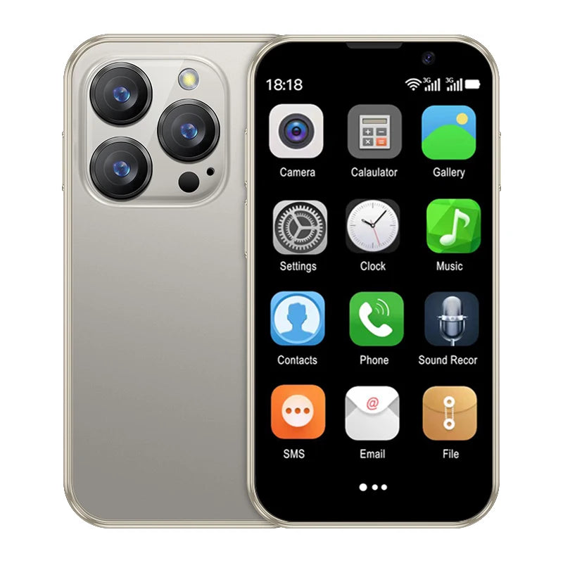 SERVO 16SE Mini Smartphone 16GB ROM Android 9.0 Wifi Dual SIM Standby Play Store 3G WCDMA 3.0"Little Smart Cellphone New Version