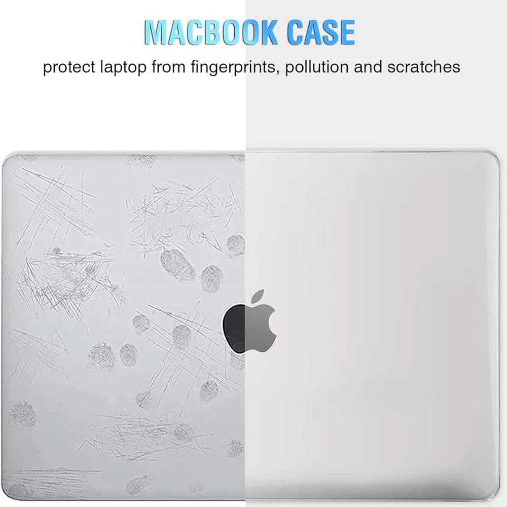 For MacBook Pro 13 inch Case 2022-2016 Release M1 A2338 A2289 A2251 A2159 A1989 A1706 A1708 Protective Hard Case Crystal Clear