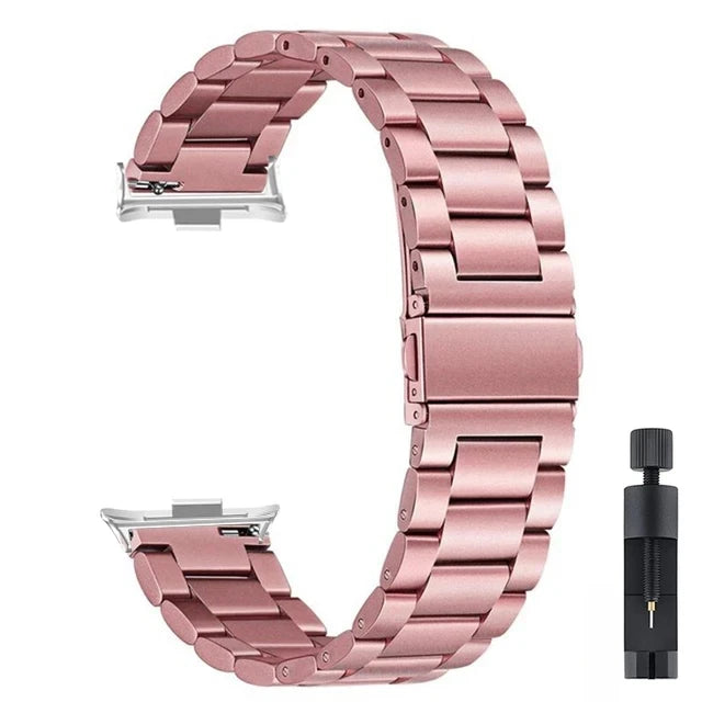 Stainless Steel Strap For Redmi Watch 4 Metal Luxury Band Replacement Watchband For Xiaomi Mi Band 8 Pro Sport Bracelet Correa