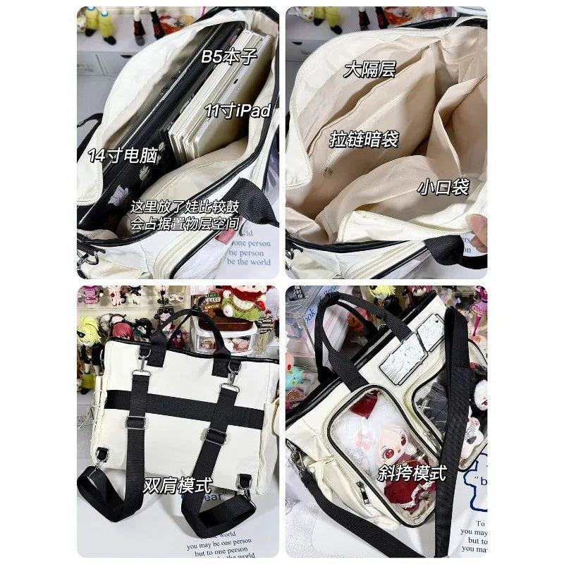 Japanese Cute Girl Ulzzang Ita Bag Daily Commuting School Bag Backpack Fashionable Y2K Shoulder Bag Dolls Bag Bags for Women