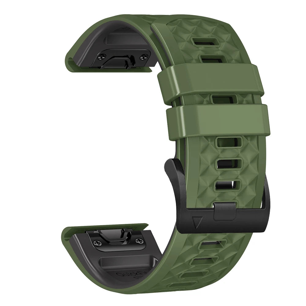 26mm 22mm Watch Strap Bracelet For Garmin Fenix 7X 7 6X 6 Pro 5X Plus 3HR 955 945 Wristband Epix Gen 2 MK2i Tactix Silicone Band