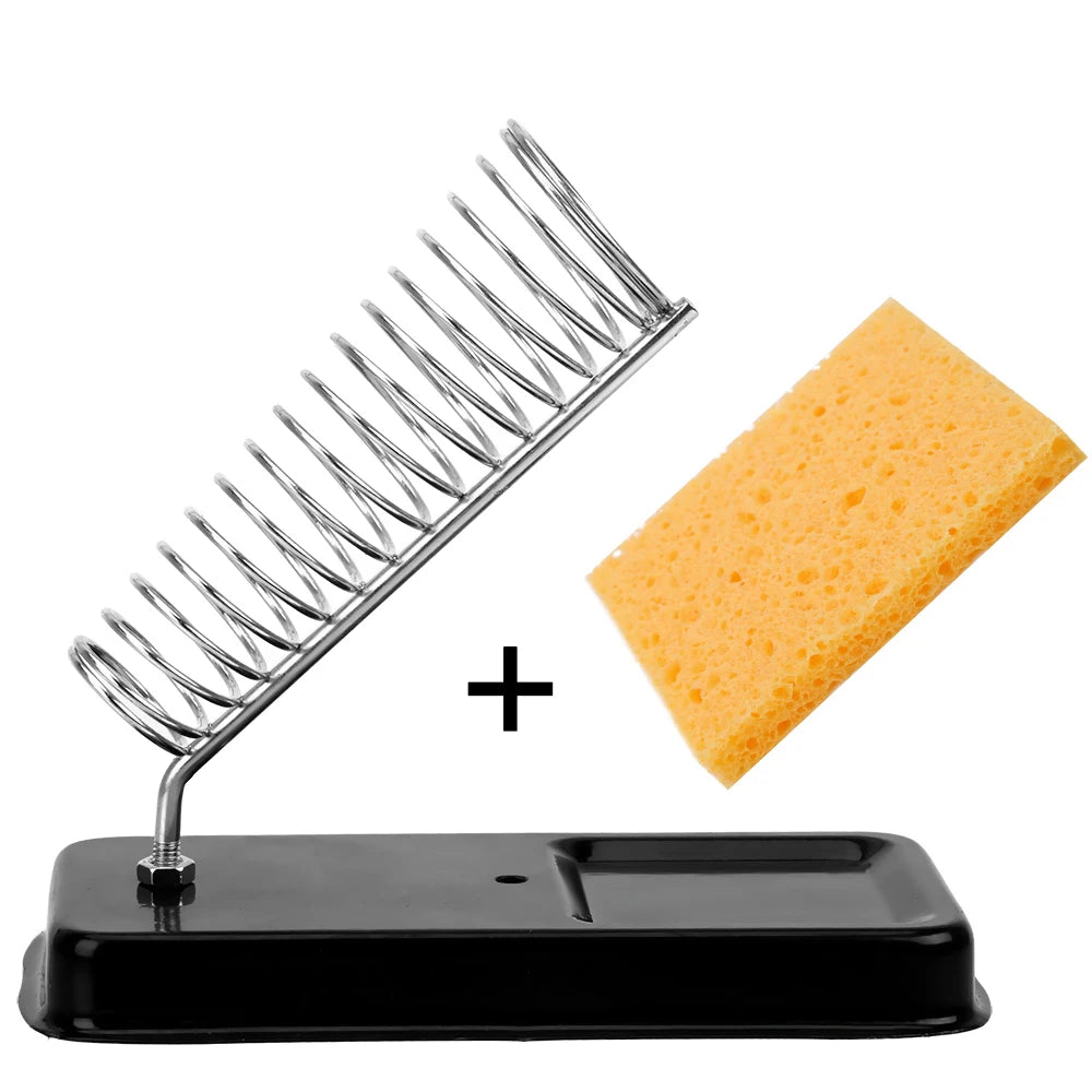 NICEYARD Electric Soldering Iron Stand Holder with Welding Cleaning Sponge Pads Generic High Temperature Resistance