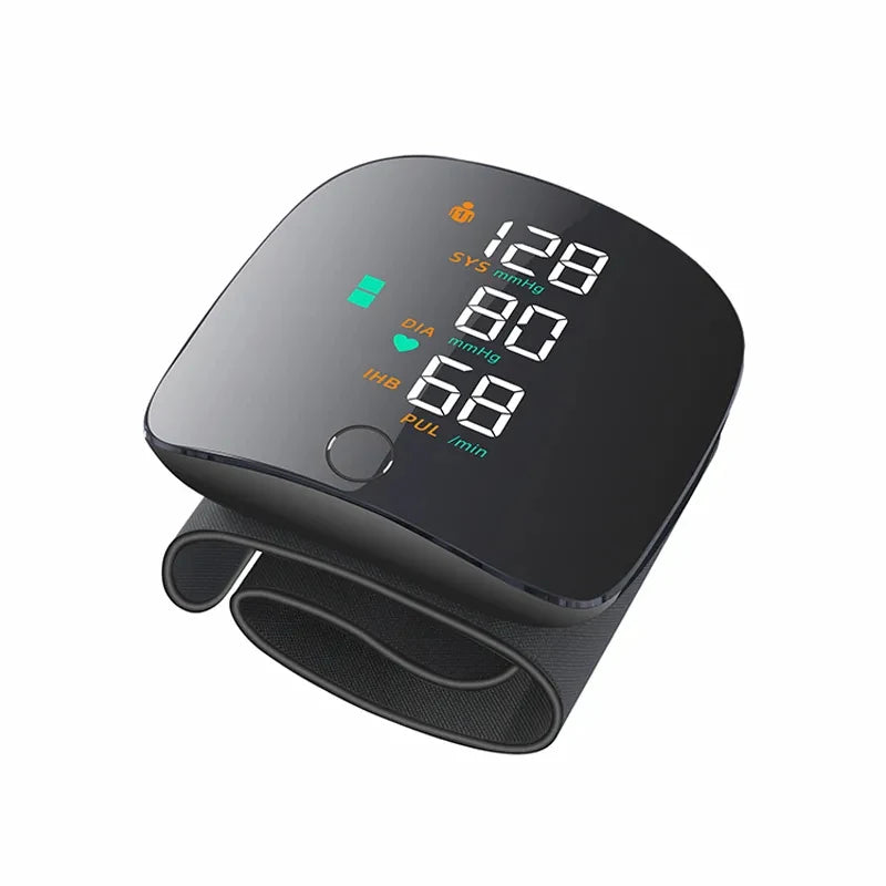 USB Rechargeable Wrist Blood Pressure Monitor English Voice Tonometer Best Automatic Digita Sphygmomanom BP