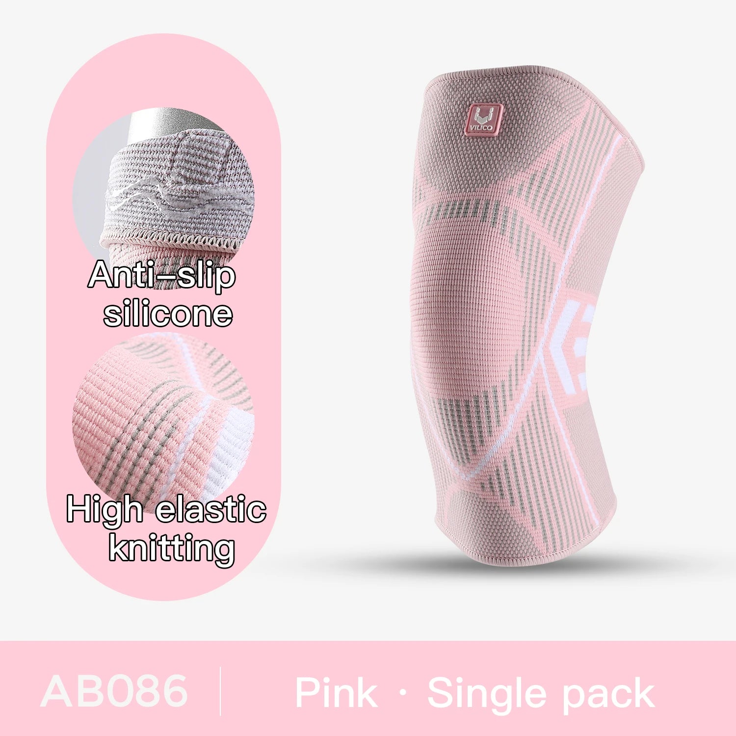 Professional Knee Support Compression Knee Sleeve Anti Slip Silicone Knee Braces for Knee Pain Meniscus Tear