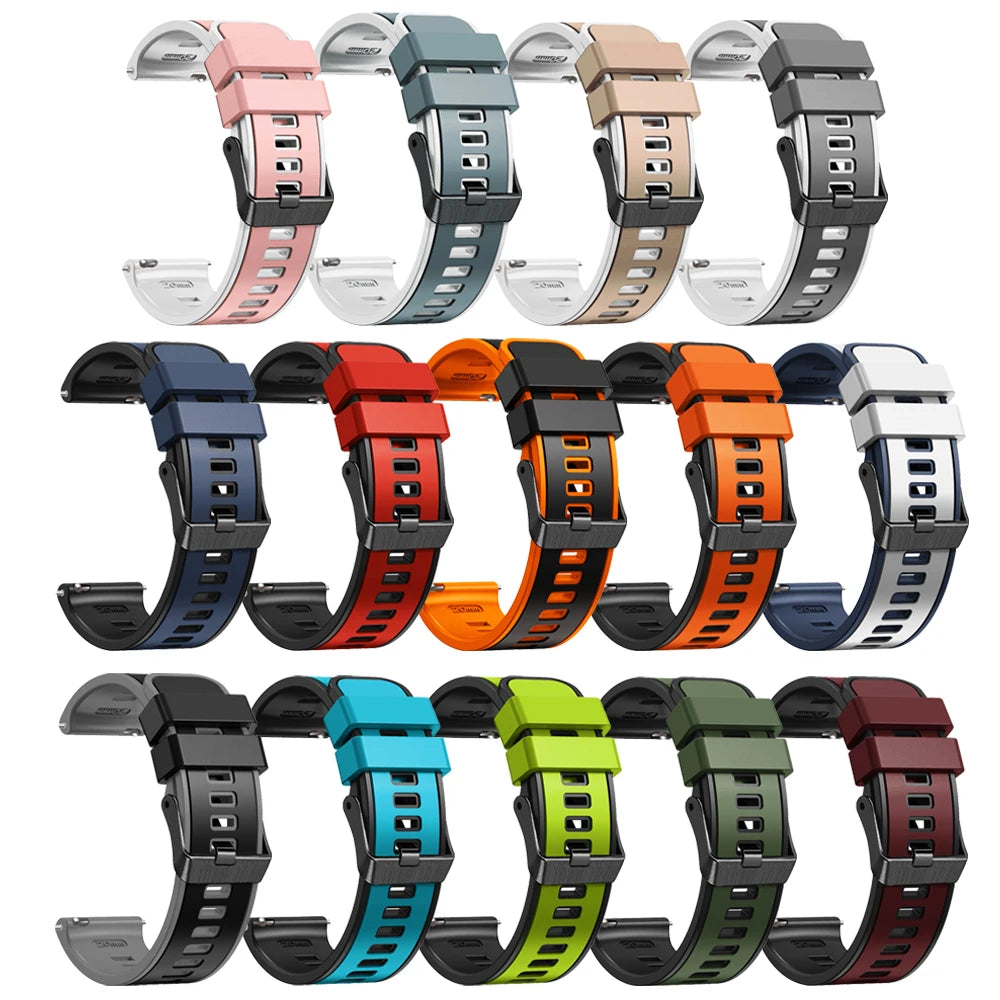22mm Smart Watch Band Belt For Huawei Watch GT 4 46mm Strap Wristband GT 3 2 GT3 GT2 Pro 46mm Silicone Watchband Bracelet Correa
