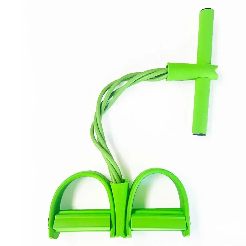 C Four-Tube Pedal Tensioner Multi-Functional Household Fitness Equipment Yoga Abdominal Strengthening Elastic Band Tension Rope