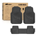 Nilight PVC Floor Mats for Cars Trucks SUVs,Universal Trim to fit for Most Vehicles,All Weather Protection Heavy Duty Floor Liners,Pack of 4