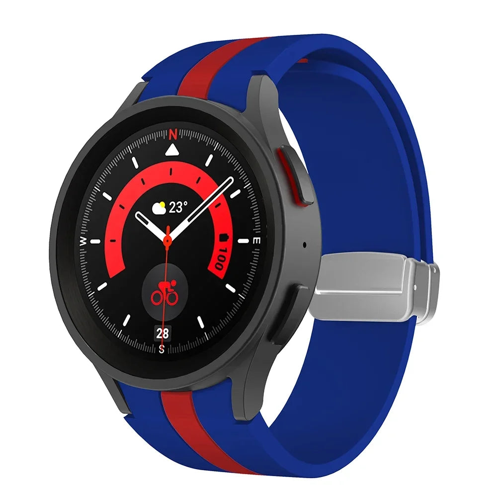 Silicone Strap for Samsung Galaxy Watch 5 Pro 45mm Galaxy Watch 6 5 4 44mm 40mm Magnetic Buckle Band For Watch 6 Classic 43 47mm