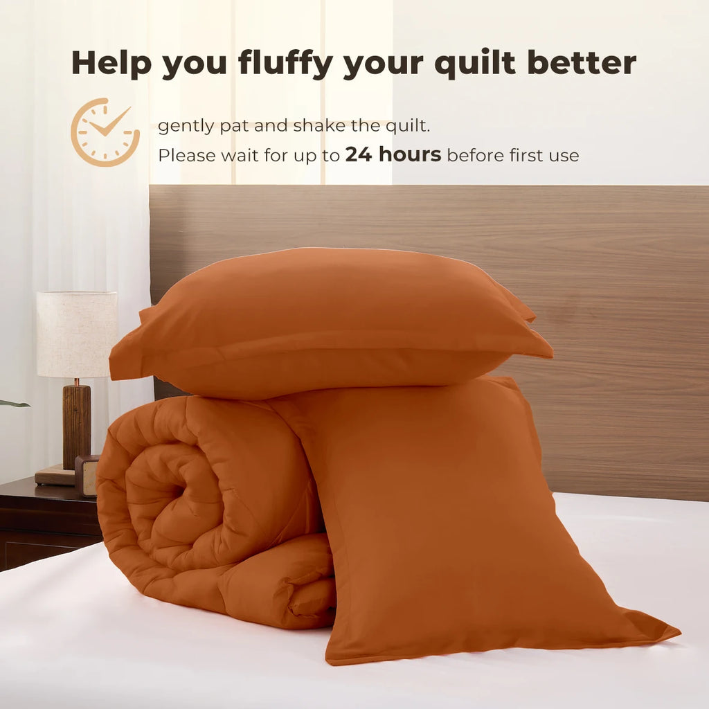 King Size Cooling Comforter Set - 2/3 Piece All-Season Bedding Set, Soft Breathable Lightweight Bedding with 1 Comforter and 1 or 2 Matching Pillow Shams, Easy Care, Ideal Holiday Gift