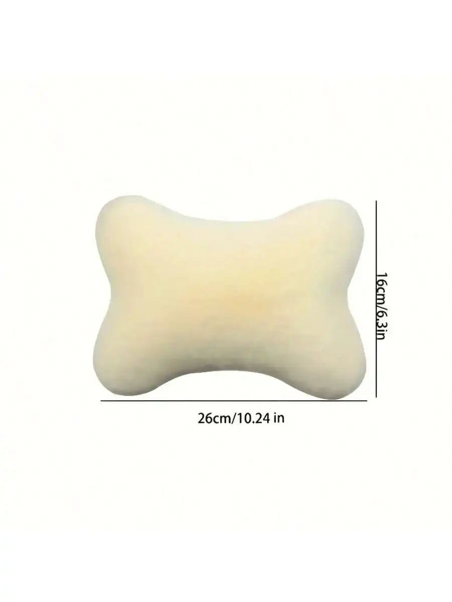 2/4pcs Luxury Plush Car Neck Pillows, Comfortable Neck Support, Faux Fur Texture, Soft Sponge Padding, Makes Traveling More Comfortable