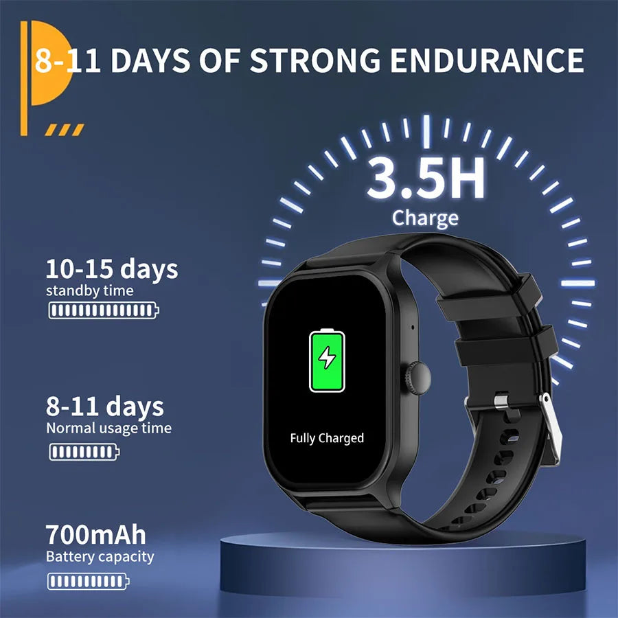PEJE New 3D-UI Dial Smart Watch men 1.97" 700mAh 1ATM Waterproof 3 Type Styles3D rotationNovel and Cool Display Always Show Time