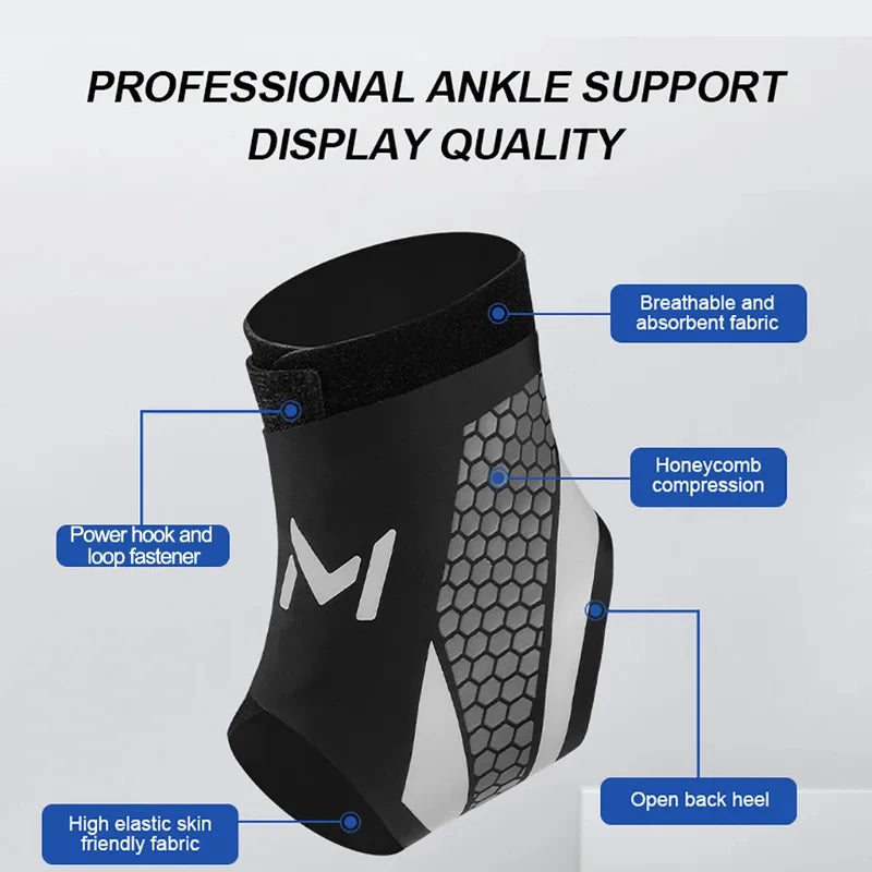 1Pc Thin Breathable Ankle Support Brace Pressurized Fixation Sports Ankle Protector Prevent Sprain Tendon Joint Injury Cover