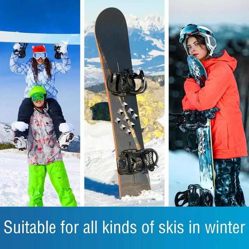 18pcs Snowboarding Pad Accessory Anti Slip Zinc alloy Material for Improving Skid Resistance Durable Exquisite Lightweight
