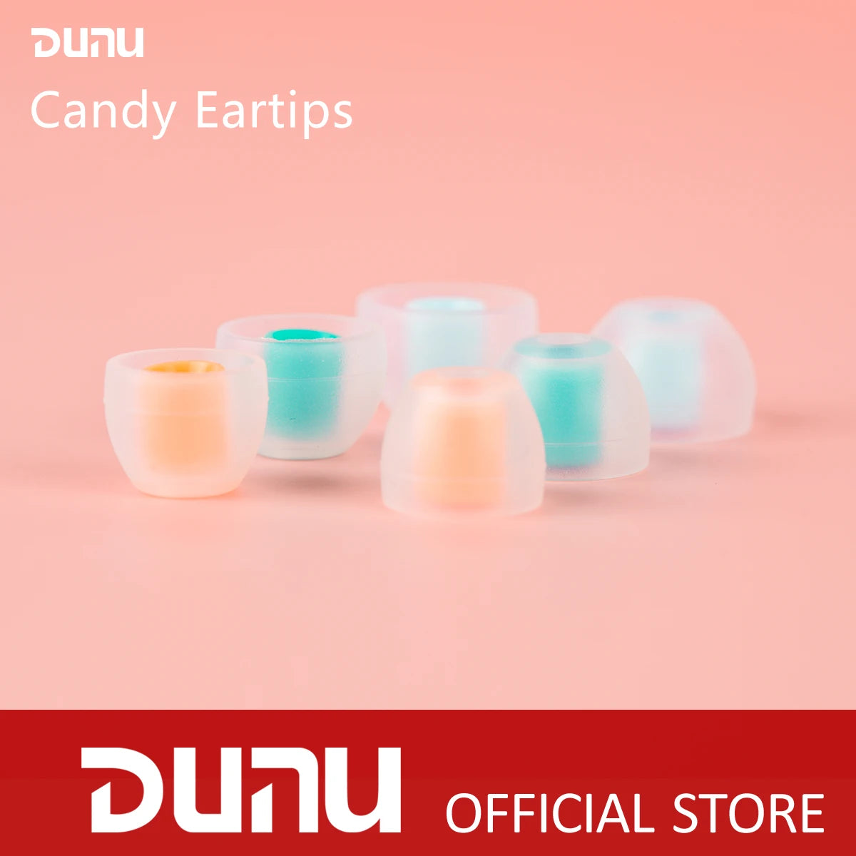 DUNU Candy  Eartips L/M/S for 4.0-5.5mm Nozzle, Universal Silicone Ear Tips for Headphone Earbuds