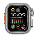 45MM 44MM Metal Watch Case For Apple Watch Series 9 8 7 5 6 4 SE 45mm Sport Change To Ultra Protection Bumper Cover