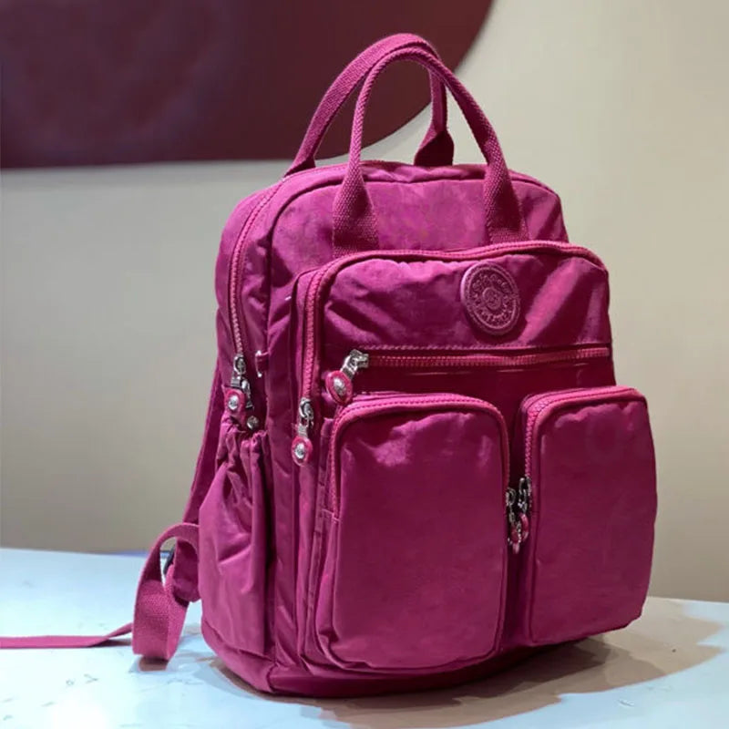 Korean Style Casual Backpack Women Lightweight Mini Backpack for Daily Commute Travel, Cute School Bag