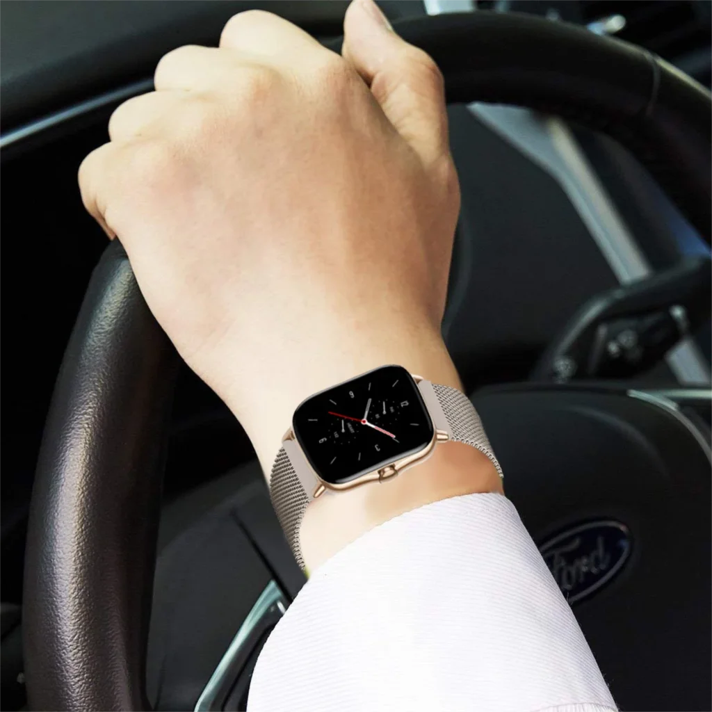 20mm/22mm Milanese band For Amazfit GTS/4/2/3/GTS2 Mini/GTR 47mm/GTR2/4/3/Pro stratos Metal Watch Bracelet Amazfit bip 5 6 strap