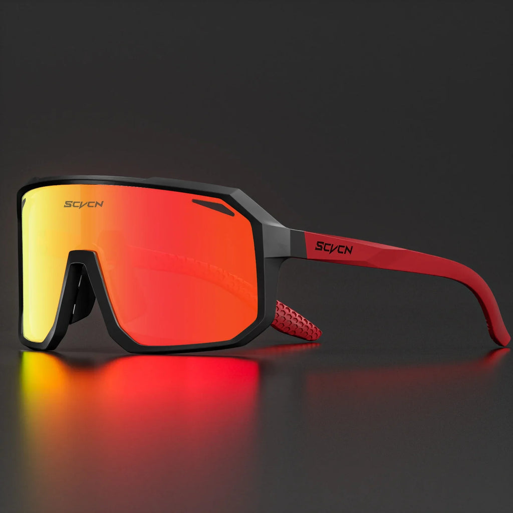 SCVCN New Cycling Sunglasses Men Road Driving Bike Glasses Outdoor Sports Mountain Climbing Women Bicycle Cycling UV400 Goggles