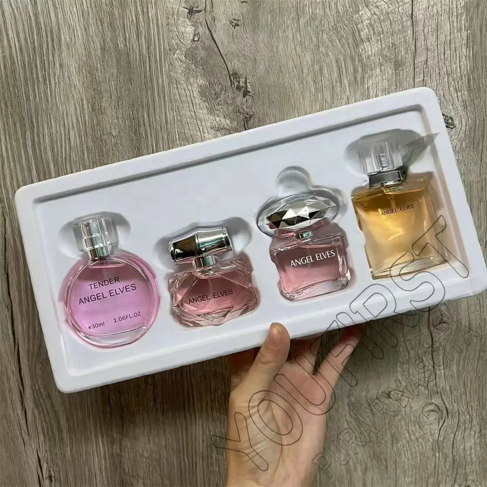 Gift Box 4Pcs Set Perfume Women 120ml Club De Nuit Perfumes De Mujer Lasting Fragrance Parfum Femme Floral Fruity Scent Spray