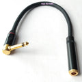Right Angle Elbow Male Female TS TRS 6.35 Extension Cable Cord gold plating Stereo 6.35 Male to Male Adapter Line Wire 6.35 M F