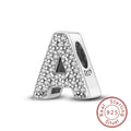 Charms Fit Original Bracelet A-Z Alphabet Charms Beads 925 Sterling Silver 26 Letters Charm for Women Girl DIY Fine Jewelry Gift