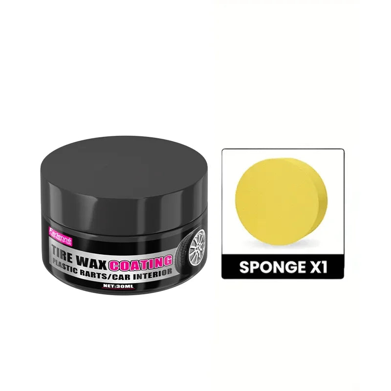 Black Coating Paste for Plastic and Rubber Repair-General Motors Tire Interior Repair Wax, Multi-Purpose Car Care,Lasting Polish