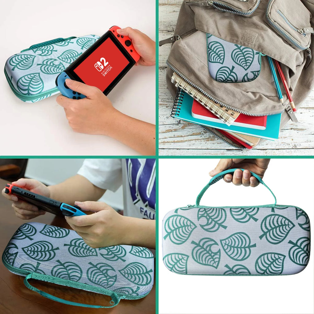 Carrying Case Kit For Switch 2, Protective Portable Hard Shell Storage Bag for NS2 Animal Crossing Console, Ravel Case for NS 2