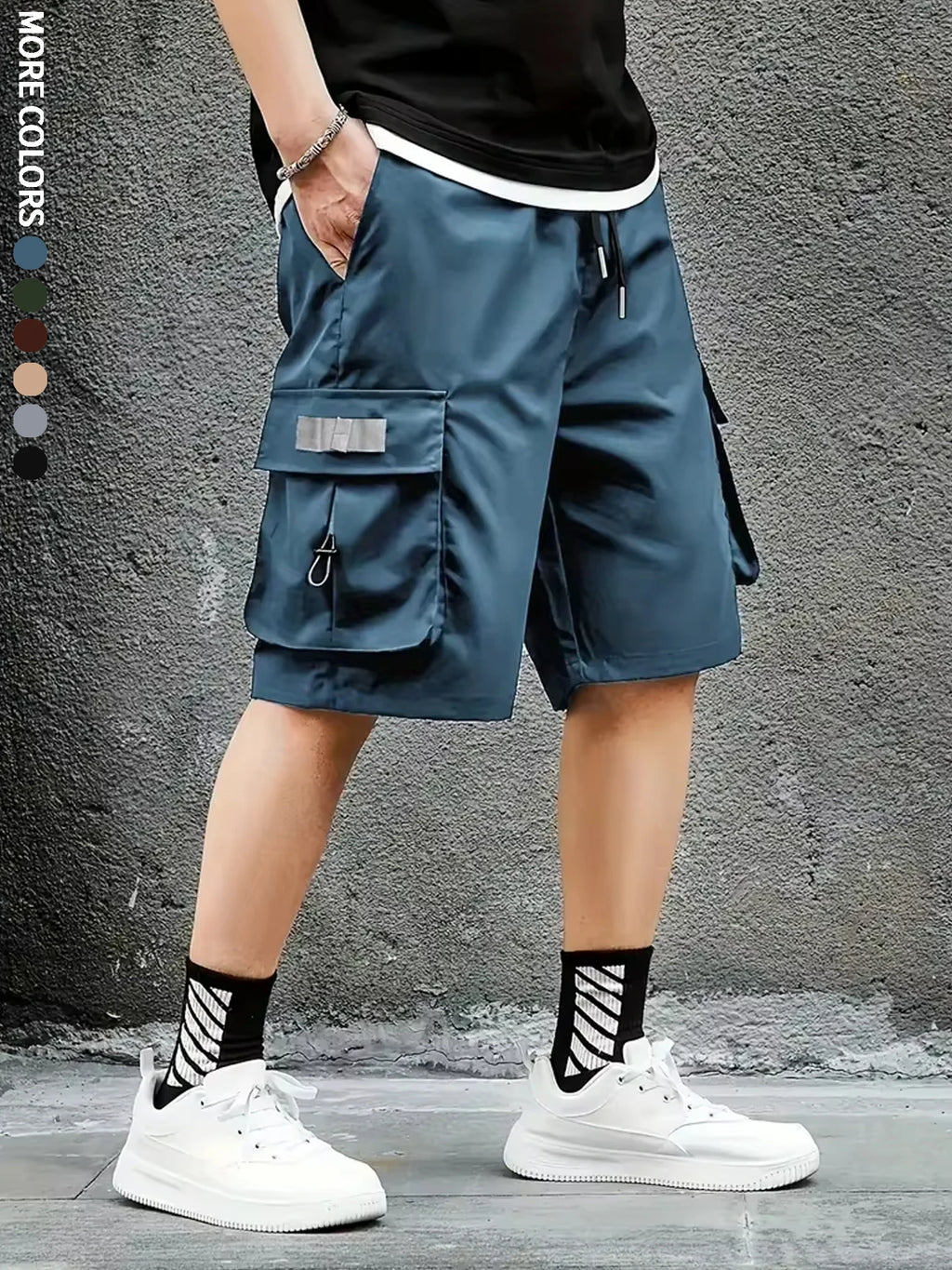 Men's Cargo Shorts, Outdoor, Travel, Casual Sports, Large Pockets, Durable and Comfortable Fabrics, Thin Shorts for Outings 17