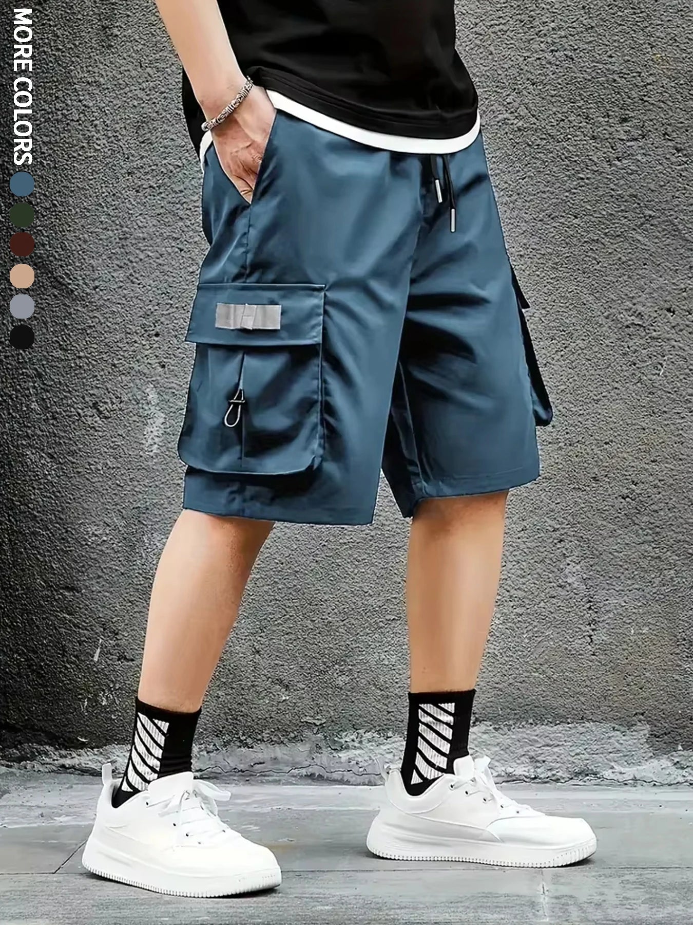 Men's Cargo Shorts, Outdoor, Travel, Casual Sports, Large Pockets, Durable and Comfortable Fabrics, Thin Shorts for Outings 17