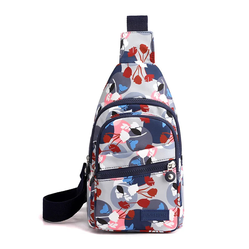 Women Mini Backpack Small Chest Bag Oxford Cloth Waterproof Fashion Messenger Bag Female Sports Bag Travel Bagpack Crossbody Bag